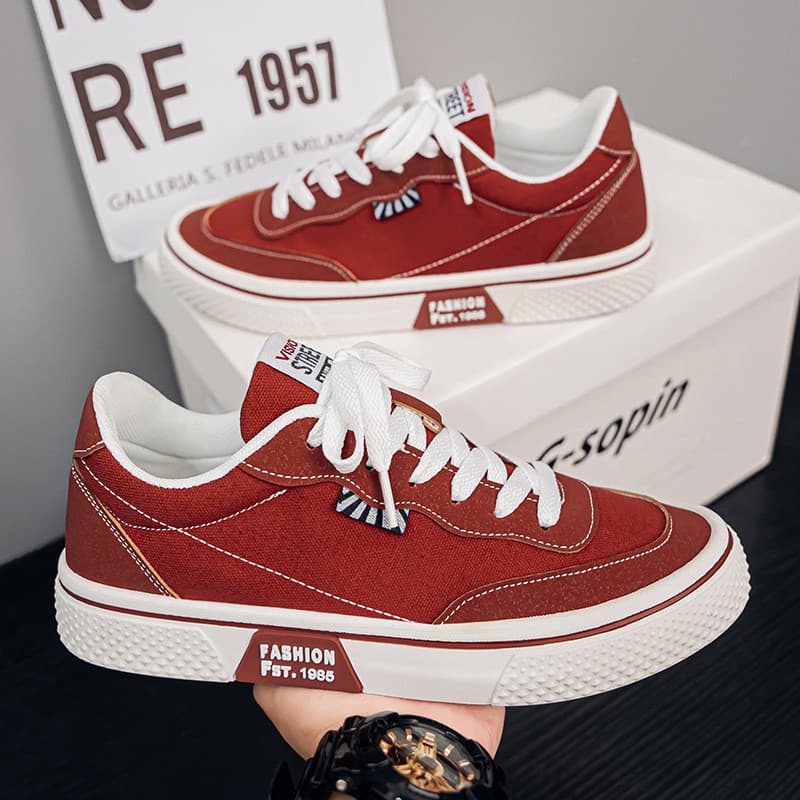 Sapatos de lona masculinos 2025 primavera novo Casual All-Match sapatos de lona respirável na moda moda juventude sapato