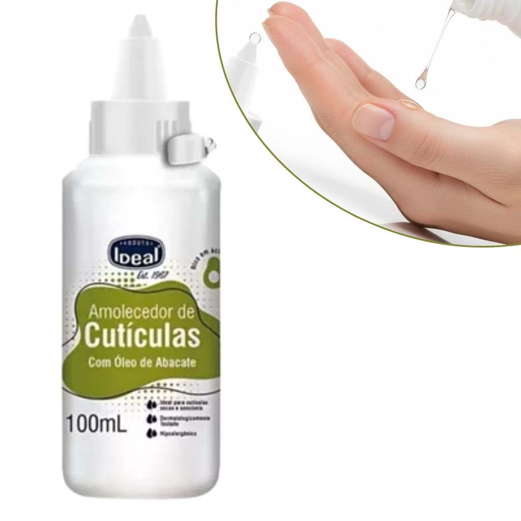 Amolecedor de Cutículas Ideal com Óleo de Abacate - 100ml
