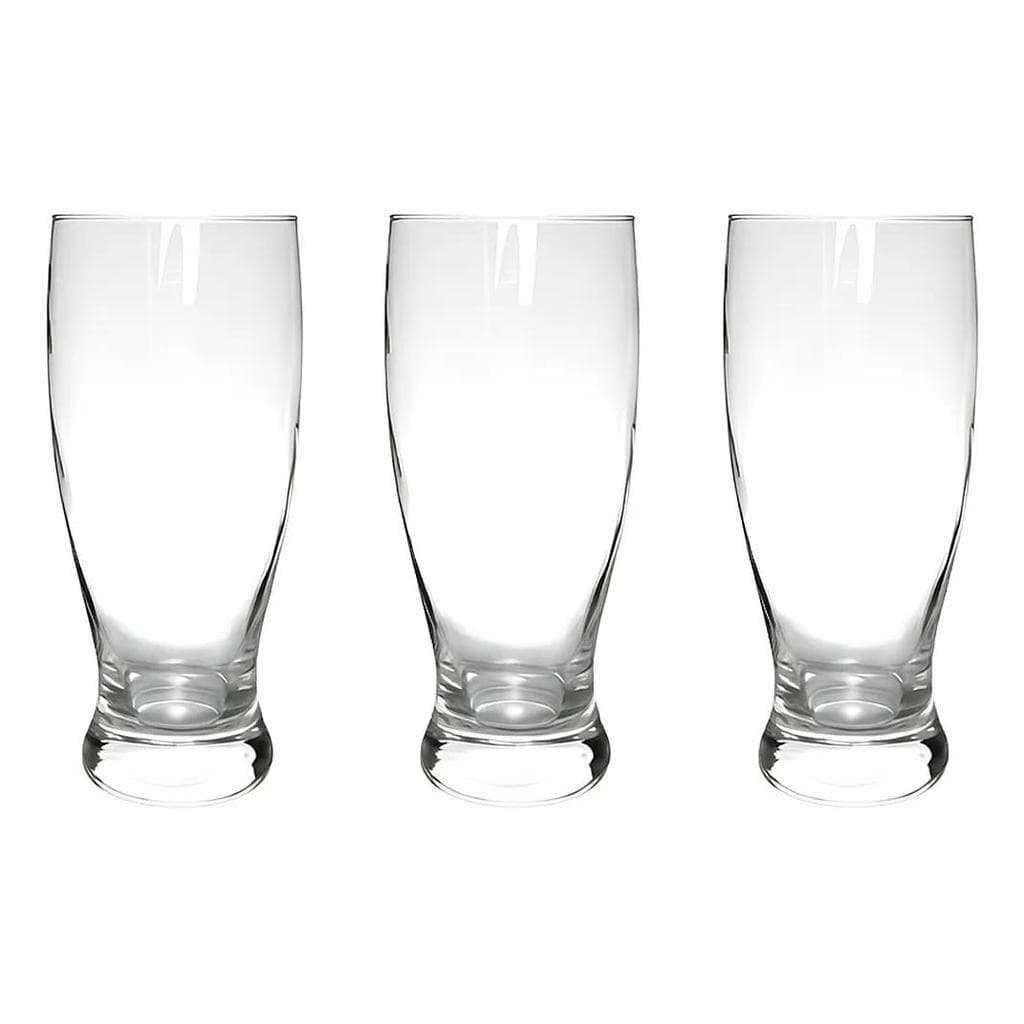 Jogo De Copo De Vidro Para Chopp Tulipa 3 Peças 350ml
