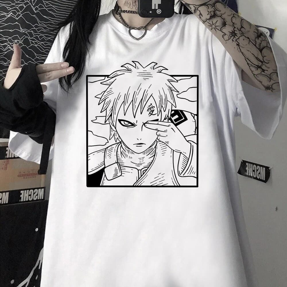 Camiseta Premium Gaara Anime Naruto Unissex Naruto Shippuden Kazekage