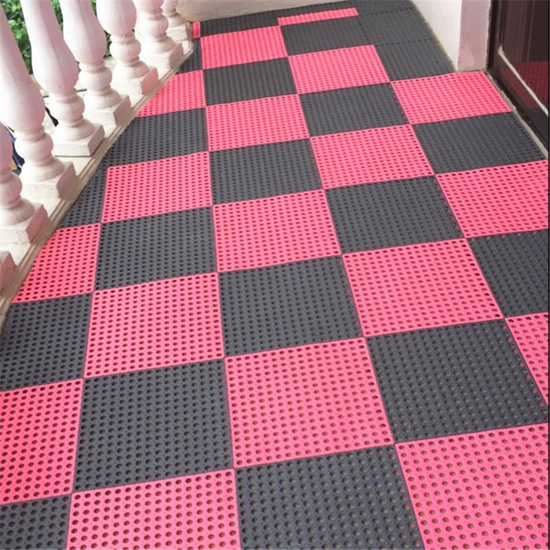 Tapete de chão antiderrapante, à prova d'água, PVC, resistente ao desgaste, cozinha, banheiro, varanda, piscina, drenage