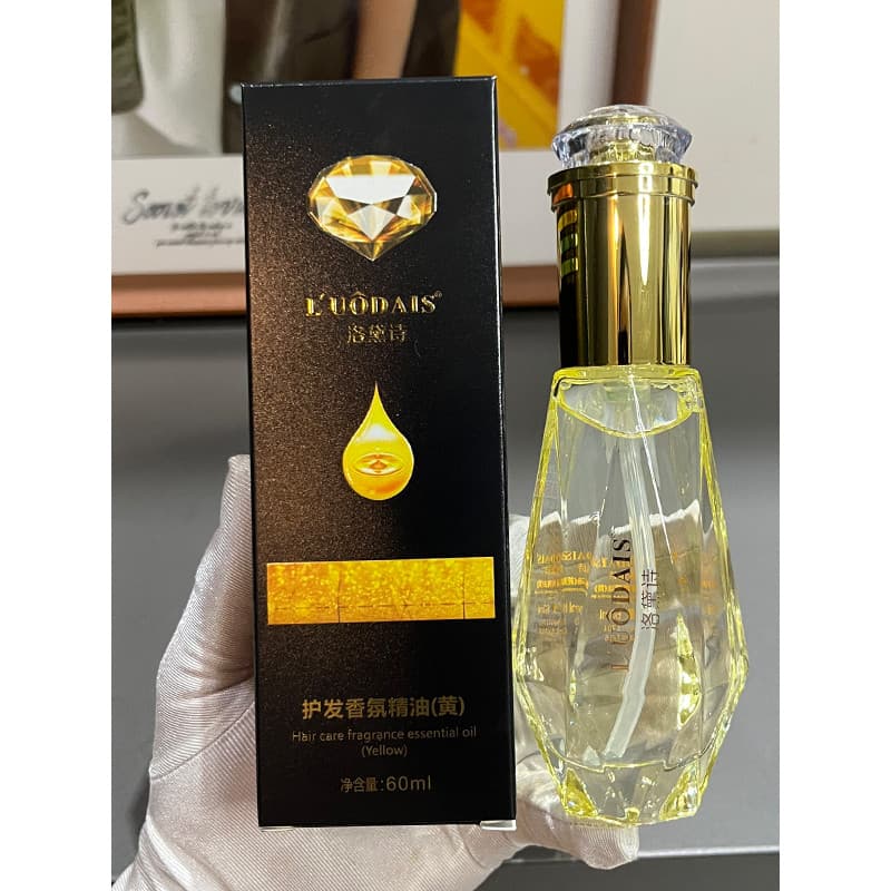 Lodice diamante fragrância cuidados com os cabelos óleo essencial cabelo encaracolado melhorar seco cuidados com os cabe