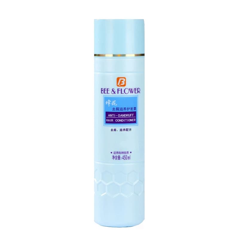 Condicionador nutritivo anticaspa flor de abelha ajuda a remover caspa suave suavização refrescante essência de cuidados