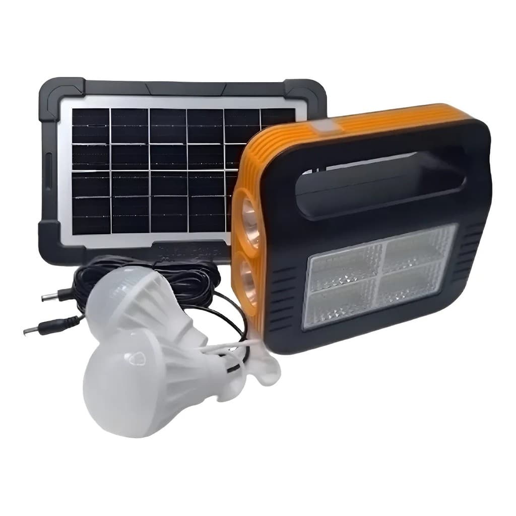 Kit Lanterna Luminária Led Luz Placa Solar Recarregável WS-767