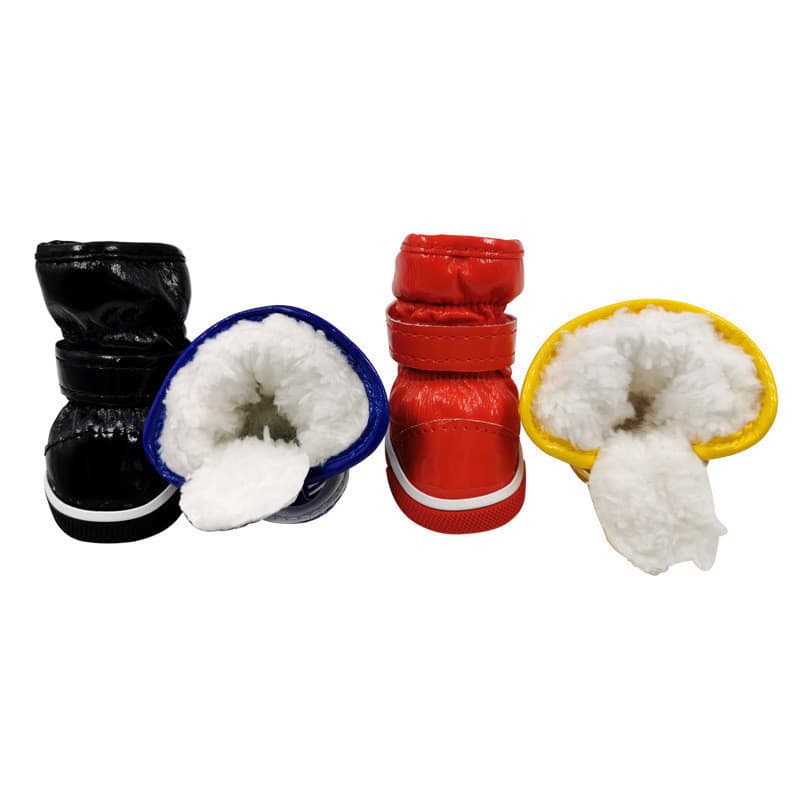 Sapatos para Cães, Sapatos de Algodão para Animais de Estimação, Botas de Neve Antiderrapantes para Outono e Inverno, Pa