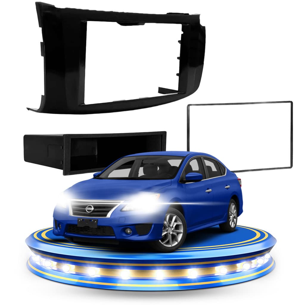 Moldura De Painel 2 Din Sentra G7 2014 2015 2016 2017 2018