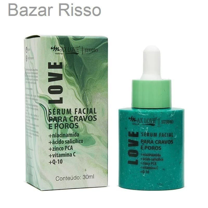 (V)✨ Sérum Facial para Cravo e Poros Max Love 30ml – Controle da Oleosidade e Limpeza Profunda1YFT