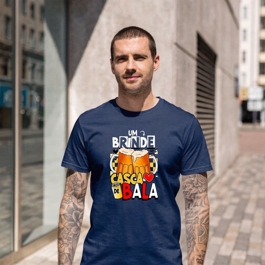 Camiseta Masculina Estampa Cerveja Engraçada Roupa Festa Bar Estilo Casual