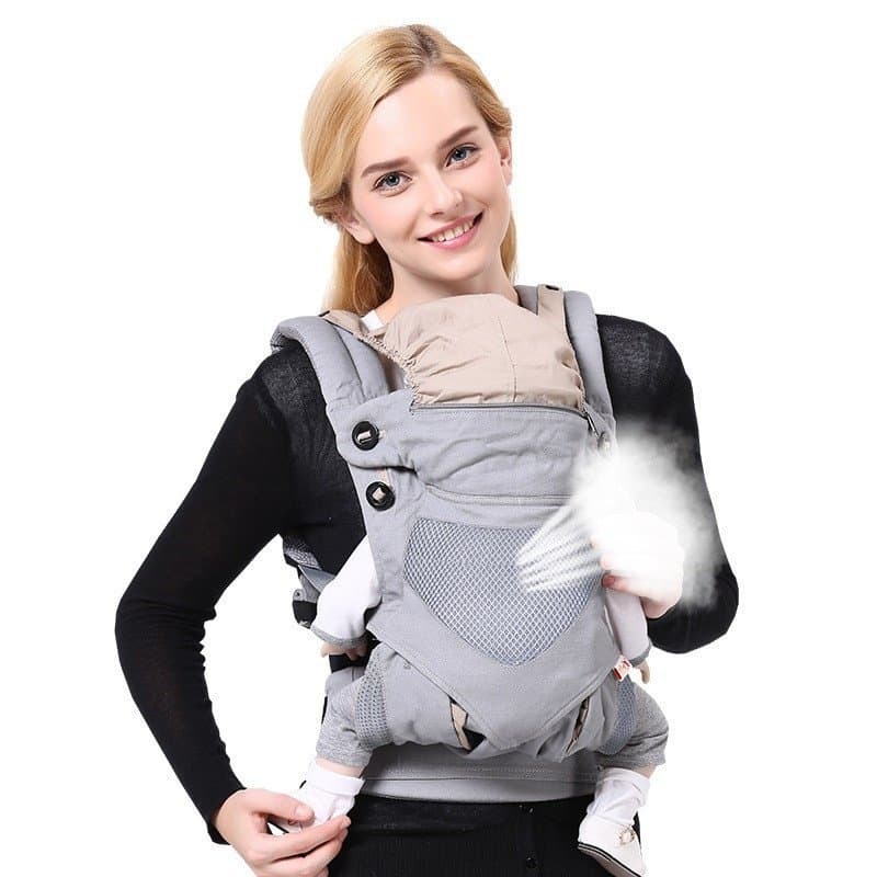 Carrinho de Bebê Ergonômico para Bebês de 0 a 36 Meses, Arnês Respirável, Capota de Sombra Xadrez