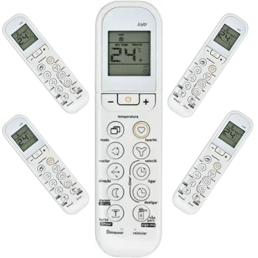 Oferta com 5 Controle Compatível Ar Condicio. Midea Split Vize Liva