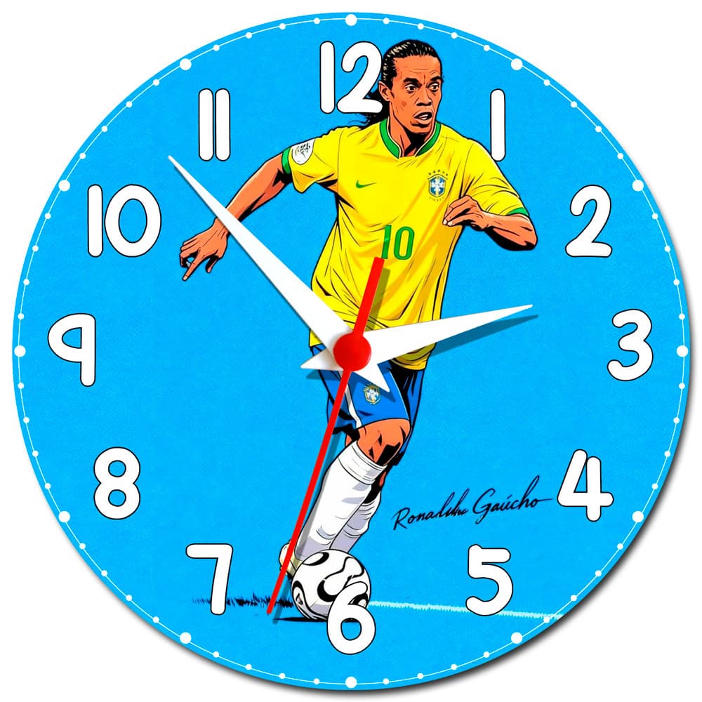 Relógio de Parede do Ronaldinho Gaúcho