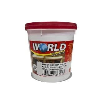 Massa Corrida Acabamento Branca Secagem Rápida Interna World Tintas 1kg