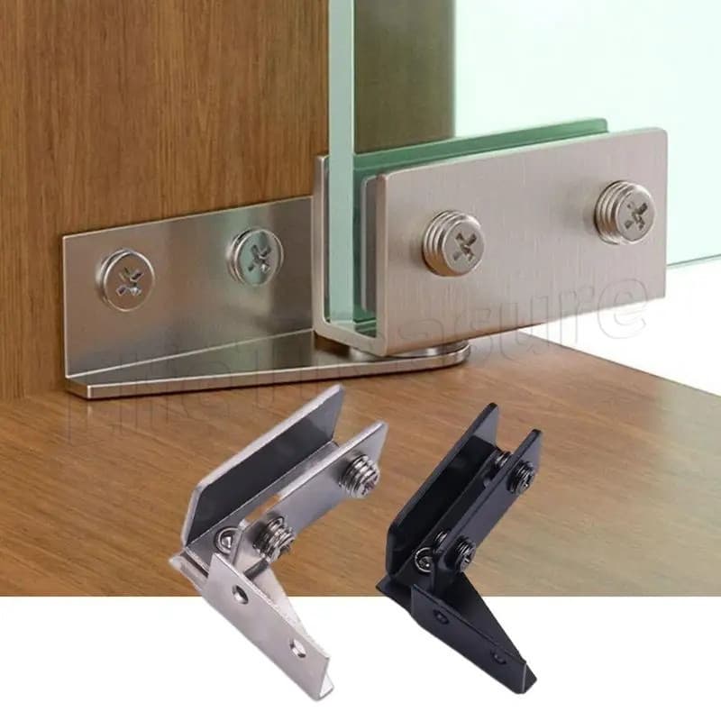 Puxador de Porta de Vidro para Armário de Vinho - Ferragens para Móveis - Clipe Sem Necessidade de Perfuração - Material