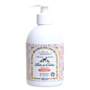 Sabonete de Leite de Cabra Original Suavitrat 380ml com umectantes e emolientes