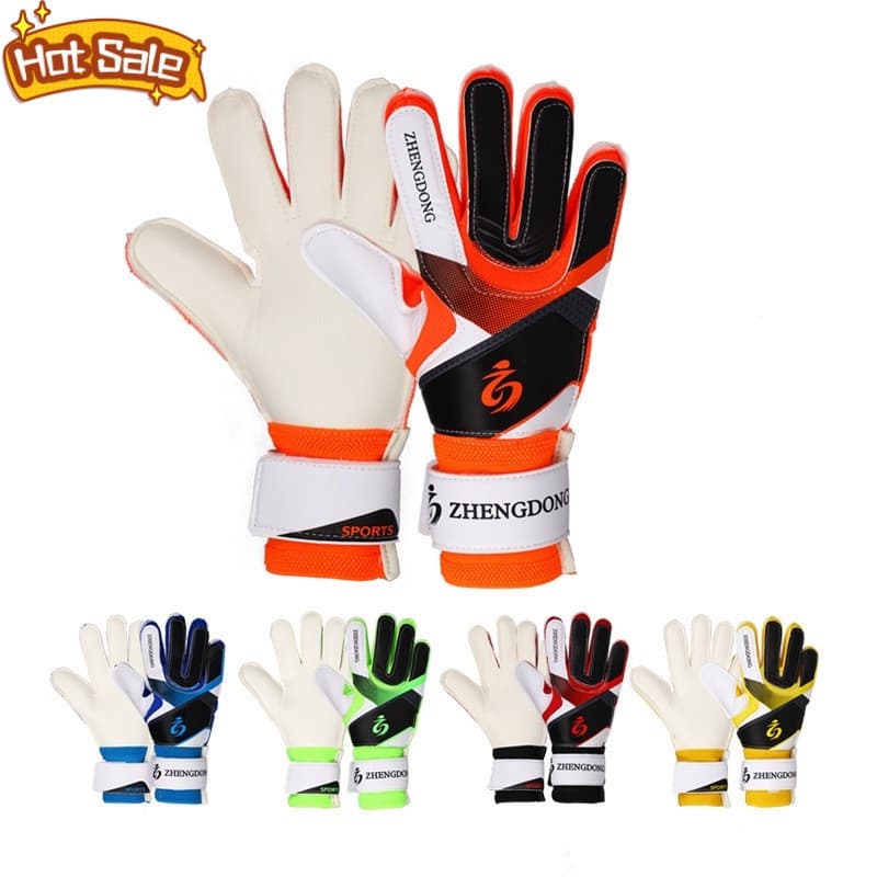 Luvas de látex em relevo para treinamento de futebol / jovens e goleiros adultos