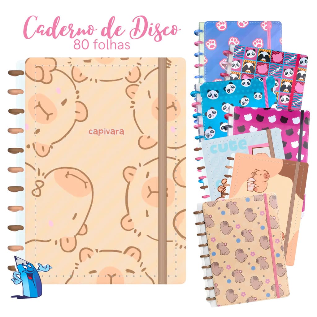 CADERNO DE DISCO INTELIGENTE 80 FOLHAS COLEGIAL A5 CAPA DURA PAUTADO SKY PAPER