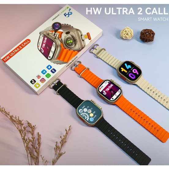 HW Ultra2 Call Smartwatch entrada de chip 4g câmera frente e verso Imports