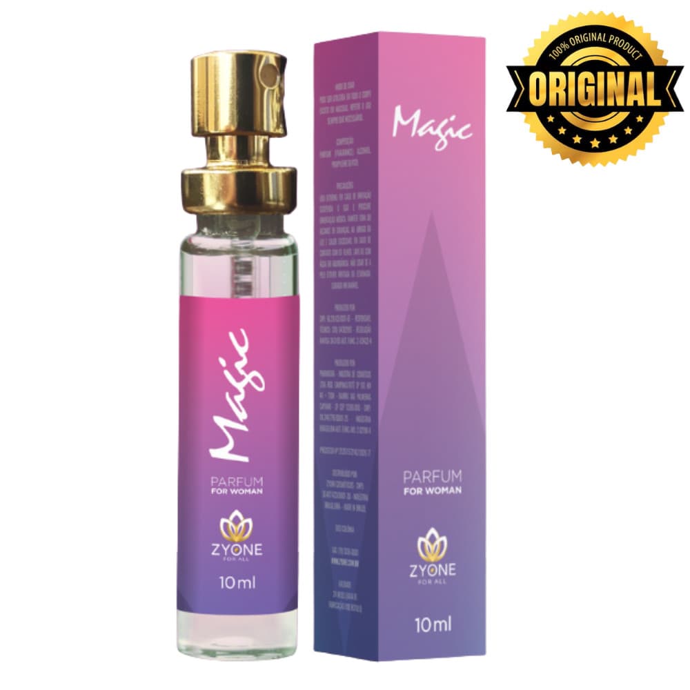 Magic Zyone Cosméticos Feminino Parfum 10ml Alta Fixação Essência Premium