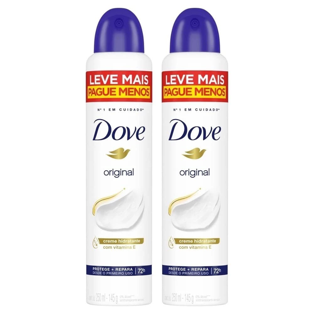 KIT C/ 2 DESODORANTE DOVE ORIGINAL 250ML