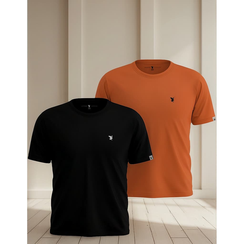 Kit 2 Camisas Pluz Size Masculina Camiseta Básica G1 Ao G4
