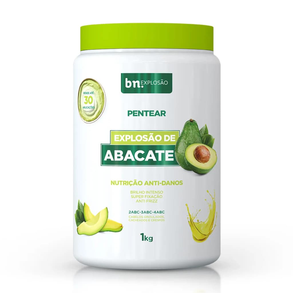 Creme de Pentear Beleza Natural Explosão de Abacate 1Kg