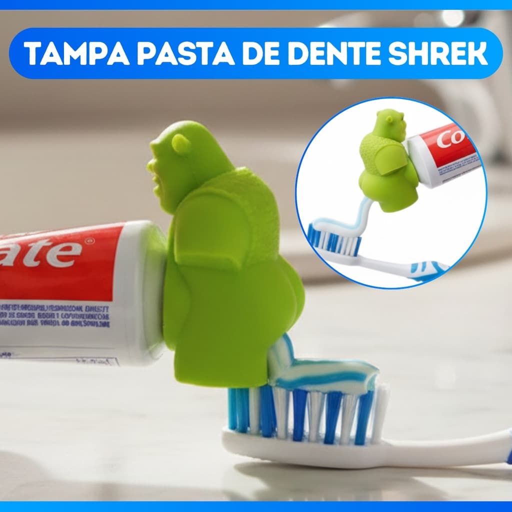 Tampa pasta de Dente Shrek - LIQUIDAÇÃO