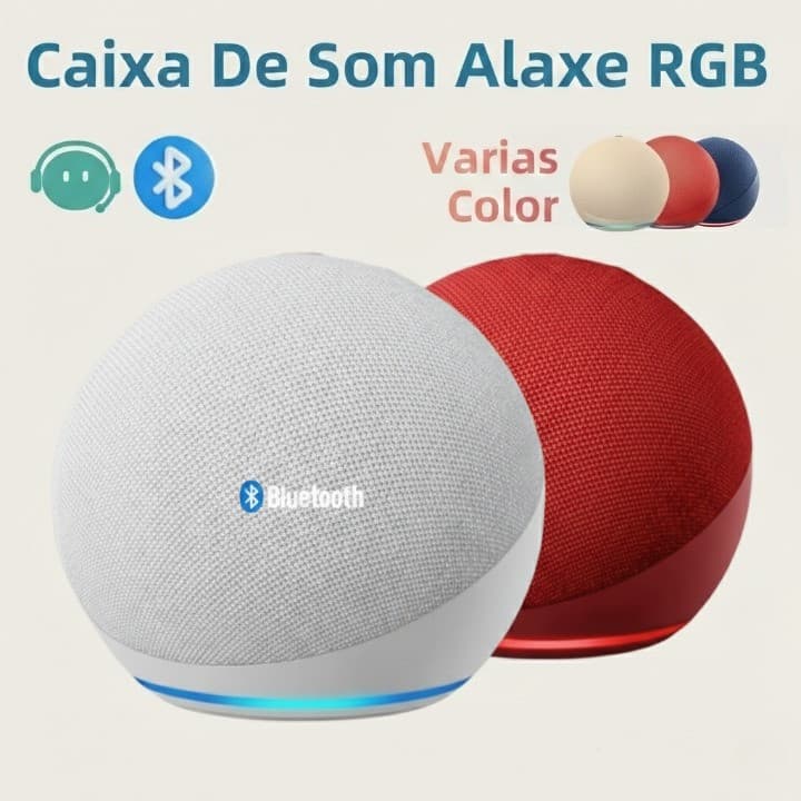 Caixa de Som Echo Dot 5ª Geração Original Alaxe Pronta Entrega Mais Click