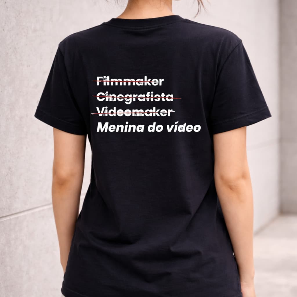 Camiseta Menina do Vídeo 100% Algodão Premium Estampada Criadora de Conteúdo Feminina