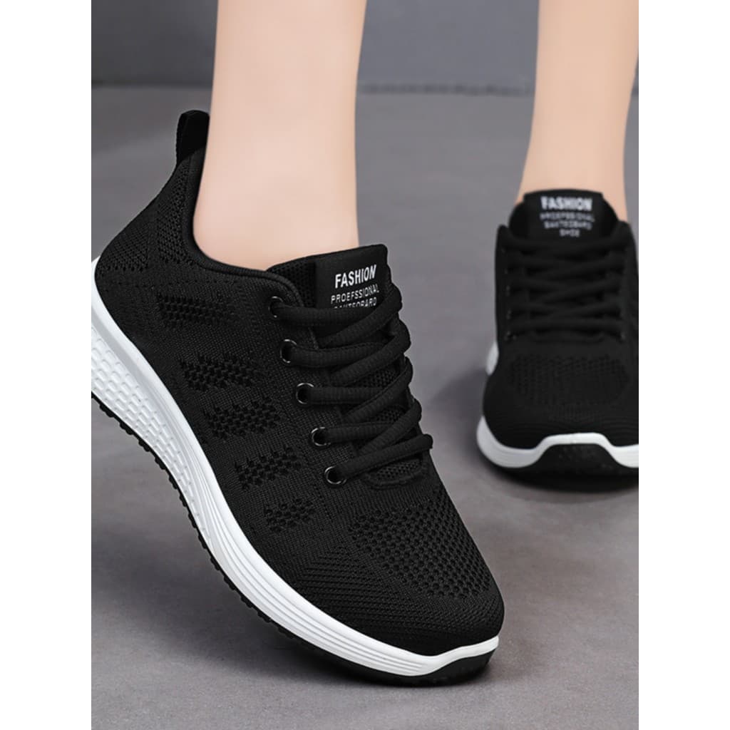 Sapatos femininos 2024 primavera outono novo estilo antiderrapante único sapatos casuais estudante tênis de corrida resp