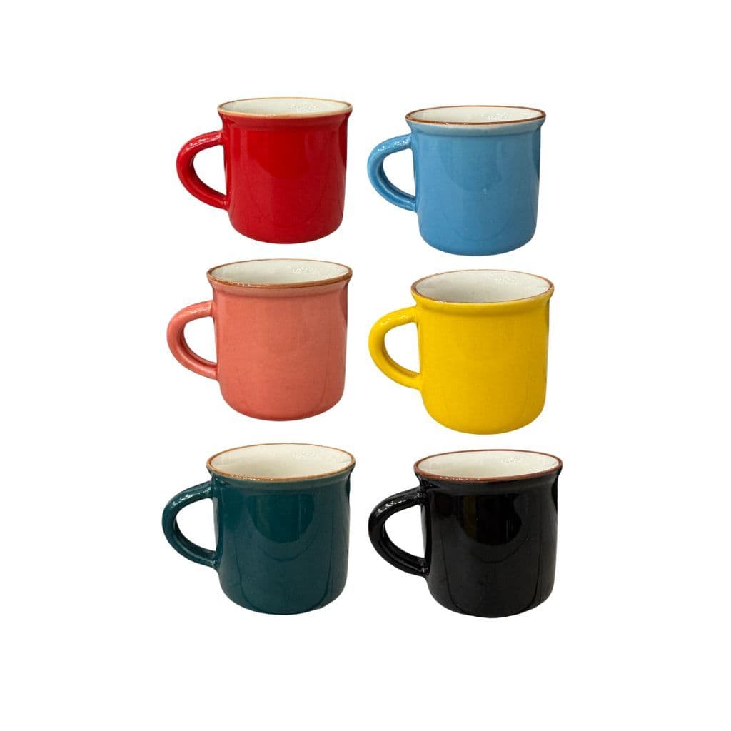 Caneca de Porcelana 70 ml - 6 peças