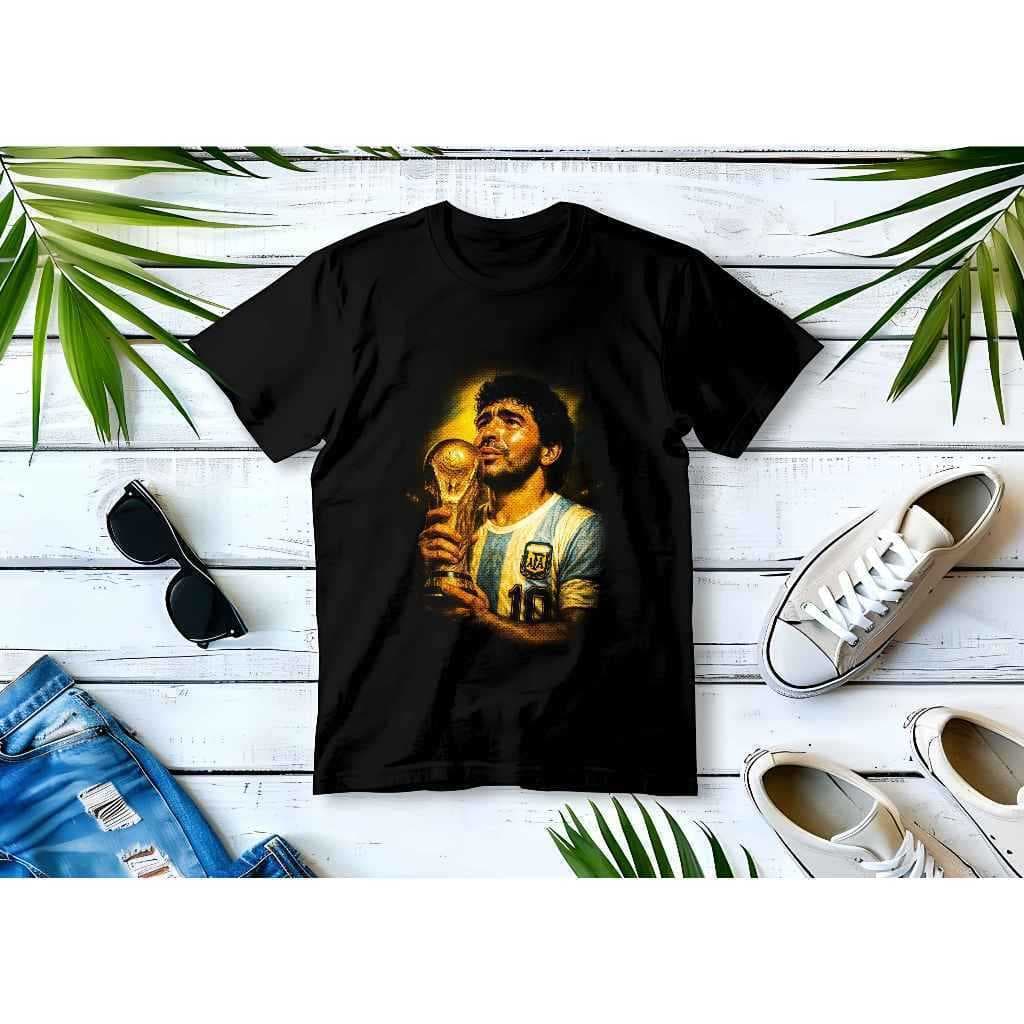 Camisa Maradona Argentina Copa do Mundo 2026 100% Algodão Envio Rápido/Imediato Mood.VestFCA