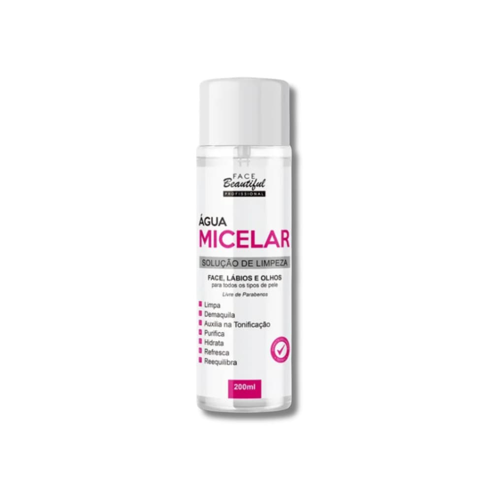 Água Micelar Solução De Limpeza - FACE BEAUTIFUL 200ML