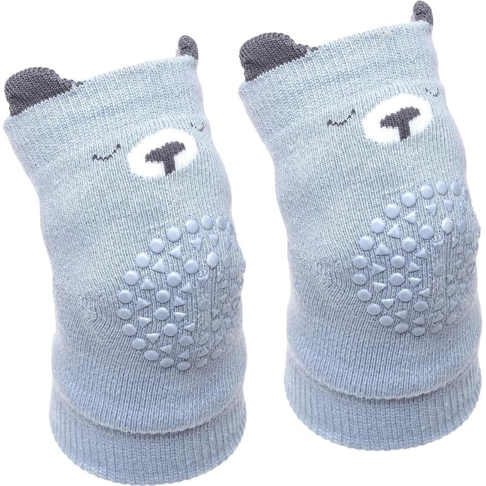 Joelheira Antiderrapante Urso +6m - Azul - Buba