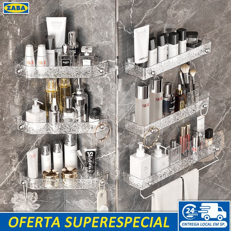 Suporte De Shampoo Prateleiras De Banheiro Sem Furo Acrilico Chifre