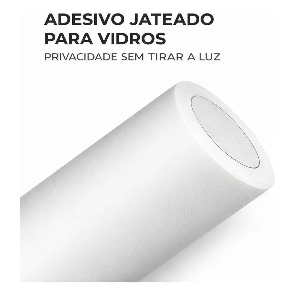Película Adesivo Vidro Box Banheiro Janela 2m X 45cm Jateada Vinil blecaute Privacidade Porta