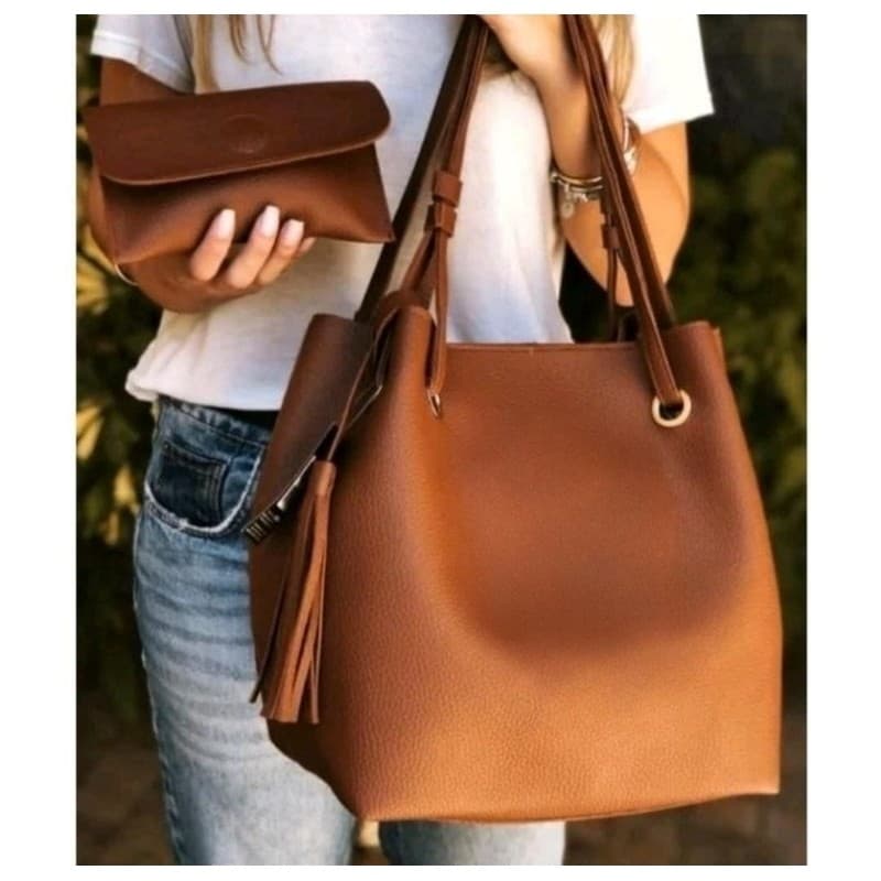 Bolsa Saco Acompanha Carteira e Necessaire Lançamento