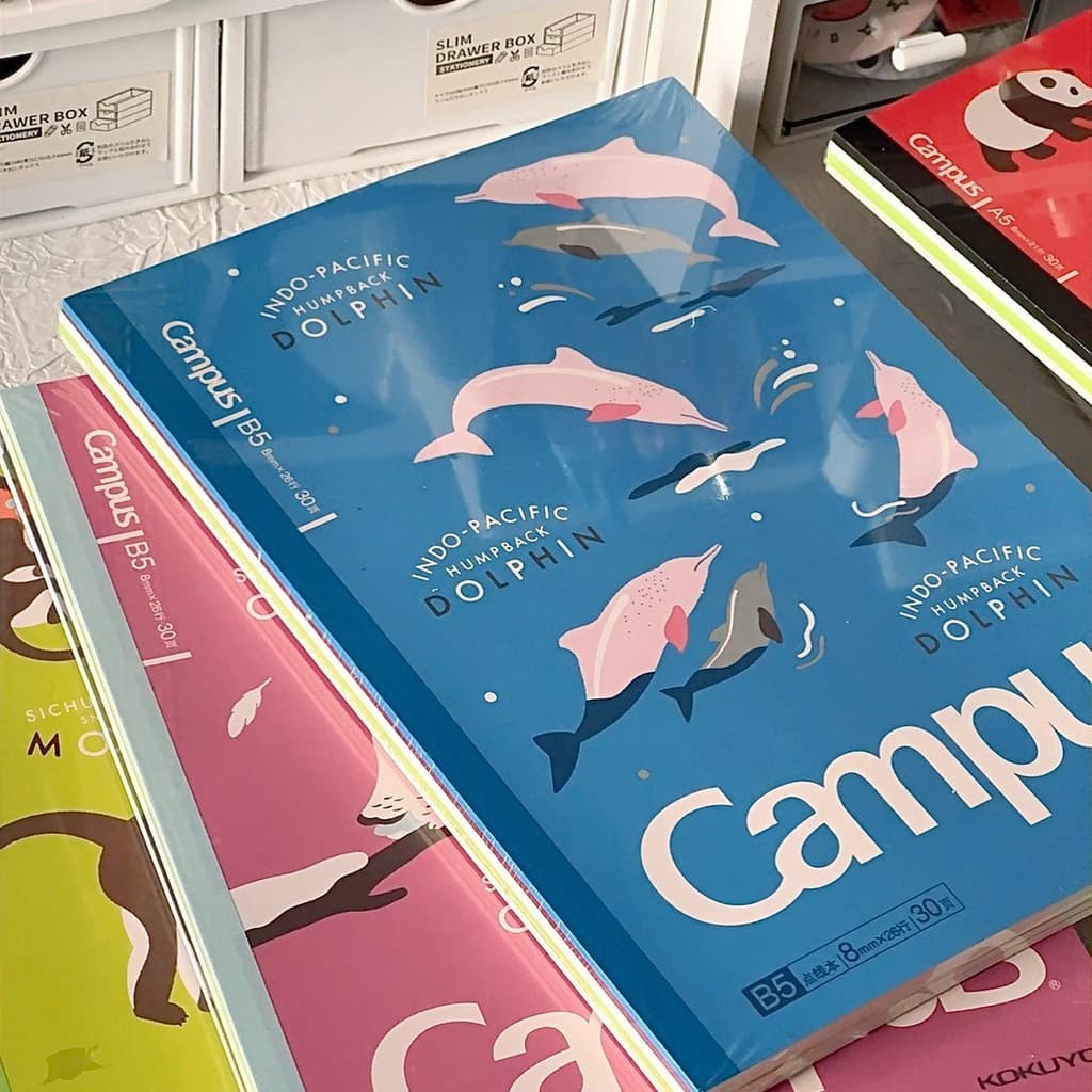 Novo produto KOKUYO KOKUYO Notebook Campus Animal Ameaçado No. Caderno de encadernação sem fio com 2 colas