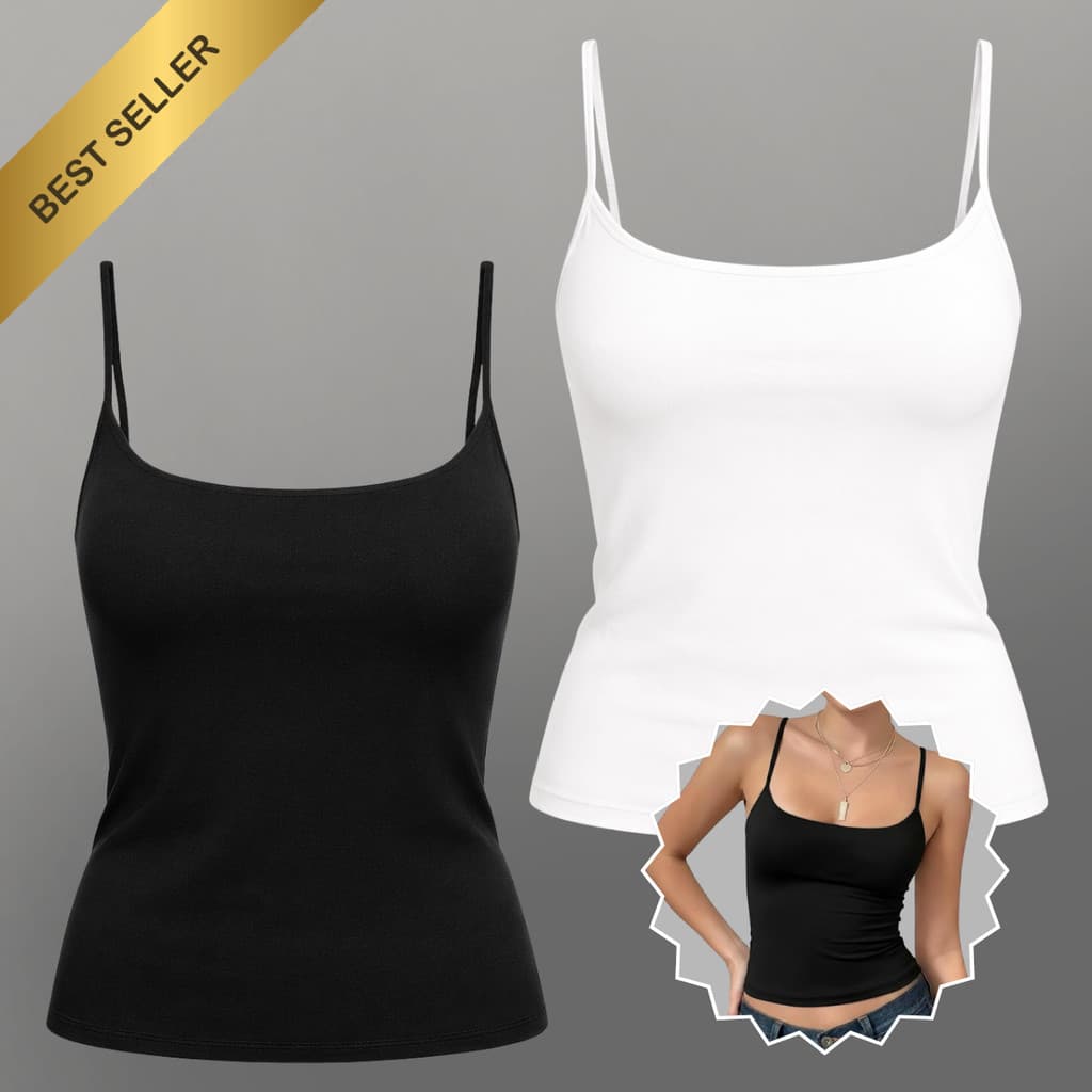 Kit 2 Regata de Alcinha Fitness Fit Blusa Feminina Elegante Basica Suplex Forrada Moda Casual Comfy