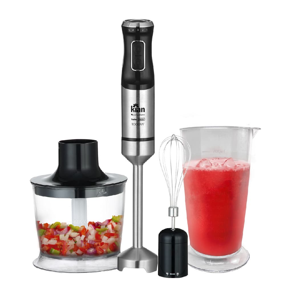 Mixer Turbo Processador 3X1 Inox Preto 1000W
