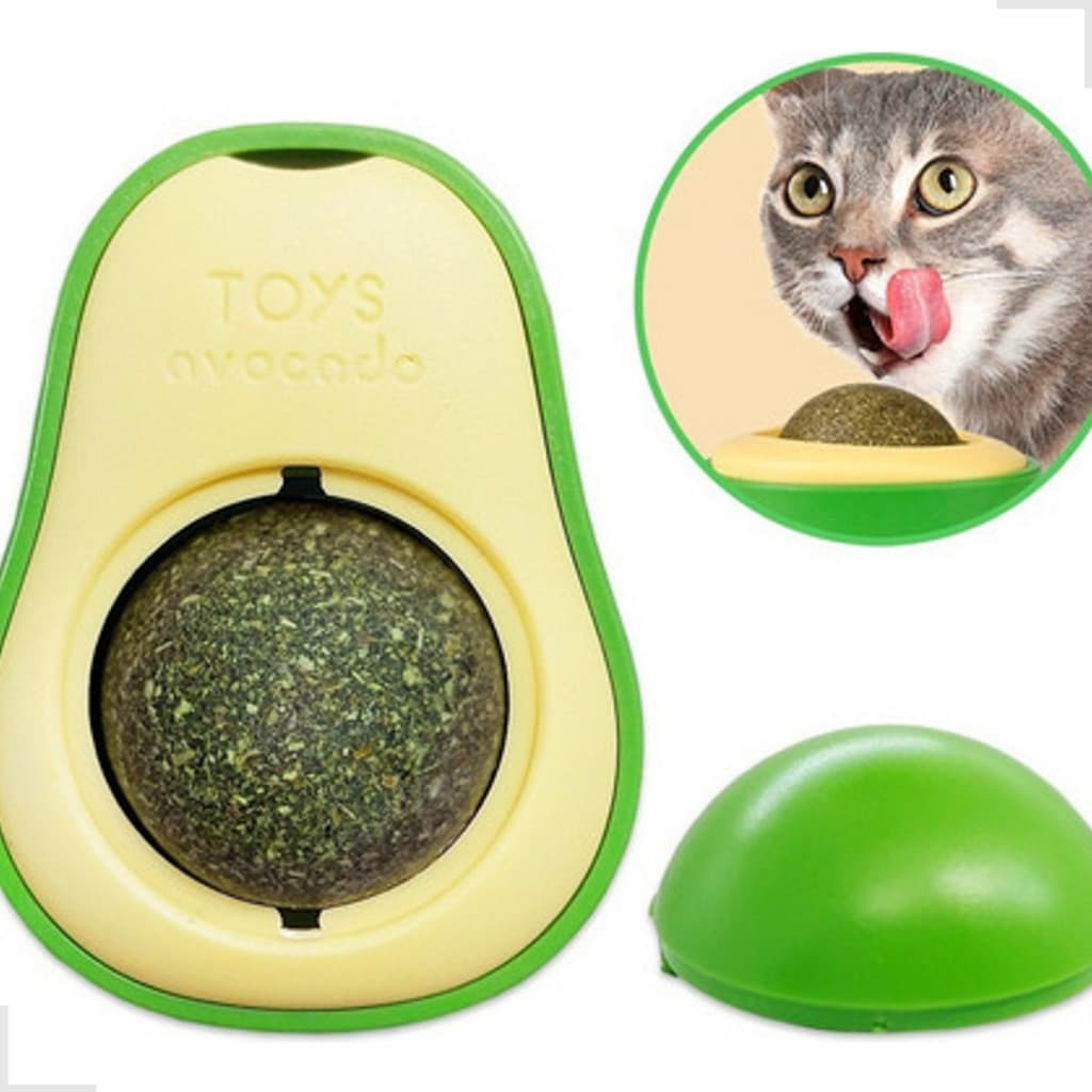 Brinquedo Para Gatos Abacate Catnip Erva Natural Cat Nip Verde