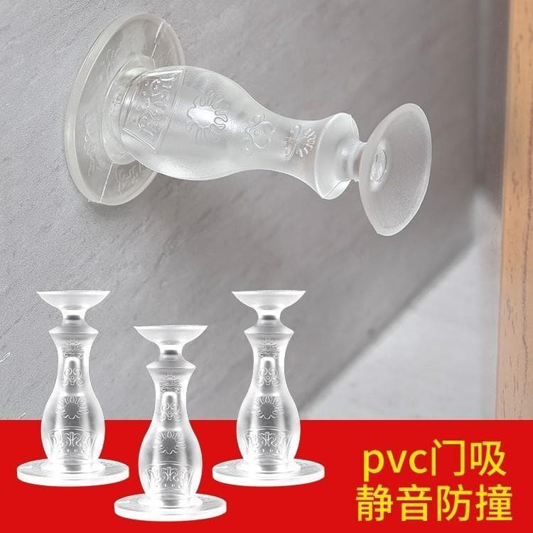 Sucção de porta sem perfuração, novo estilo, Anti-colisão, sucção de piso, Silicone, bloqueio superior da porta do banhe