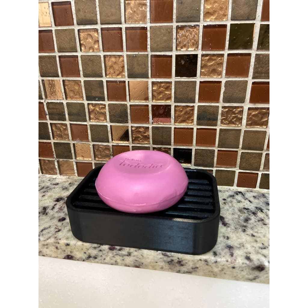 Saboneteira para Banheiro com Drenagem Porta Sabonete Plástico Escorredor Antimofo para Pia e Lavabo