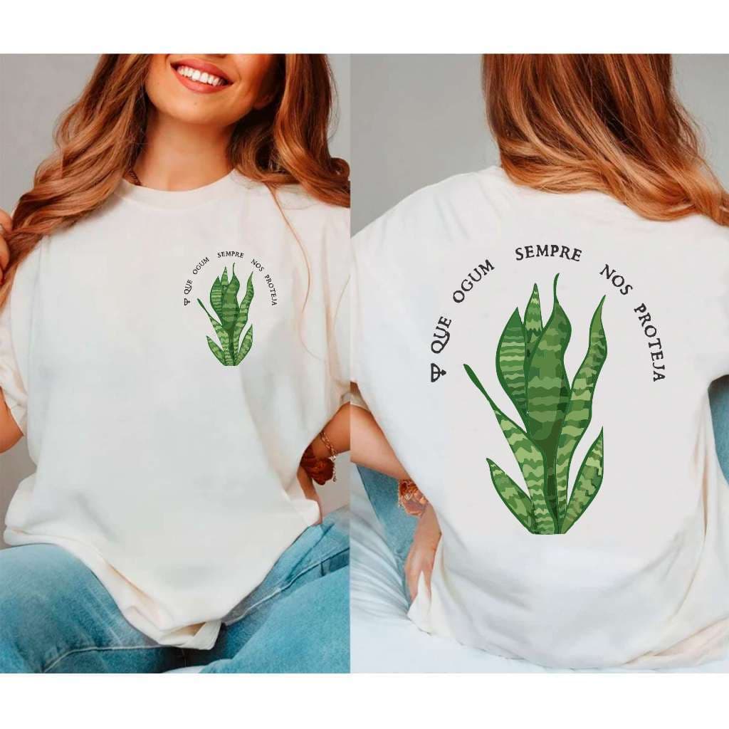 Camiseta Que Ogum Sempre Nos Proteja Orixa Umbanda Candomble Unissex Blusinha Feminina Camiseta Masulina