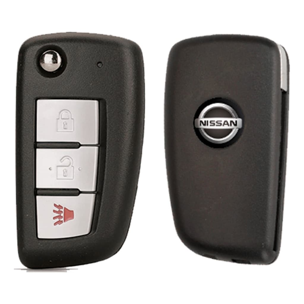 Chave Canivete Nissan Kicks Sentra Frontier 2 Botões Pânico