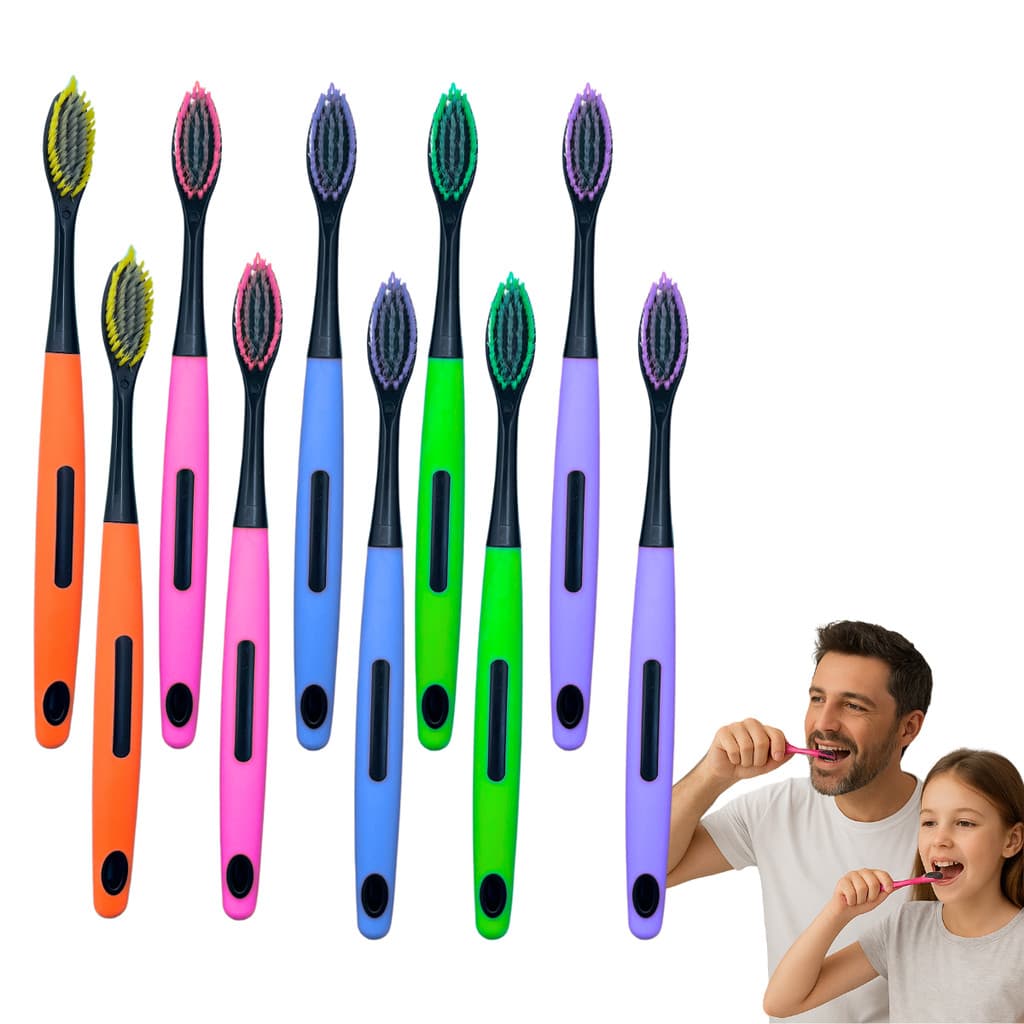 Kit Escova de Dente Adulto com Capa Protetora Cerdas Macias Atacado para Brindes, Clínicas, Hotéis e Revenda