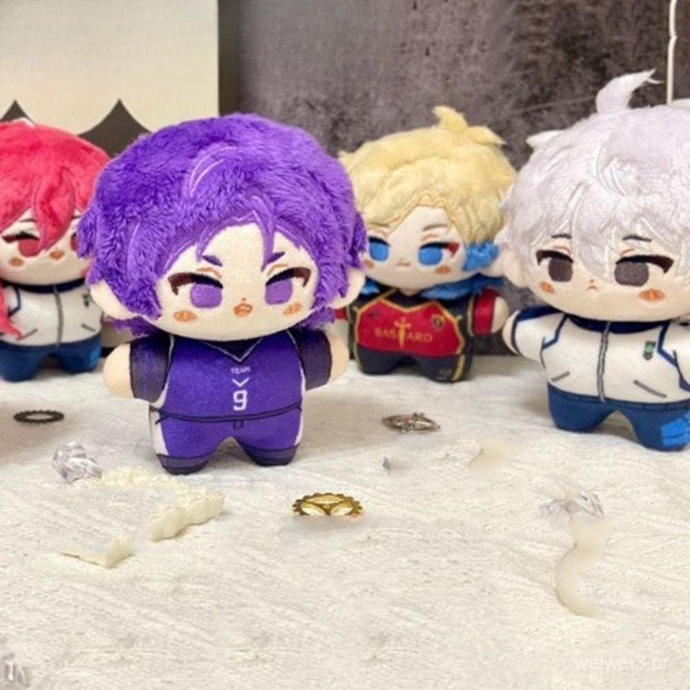 < BLUE LOCK > Chaveiro de pelúcia série, Yoiichi Gili, pingente de boneca de algodão Seishiro, personagem de Anime Bac