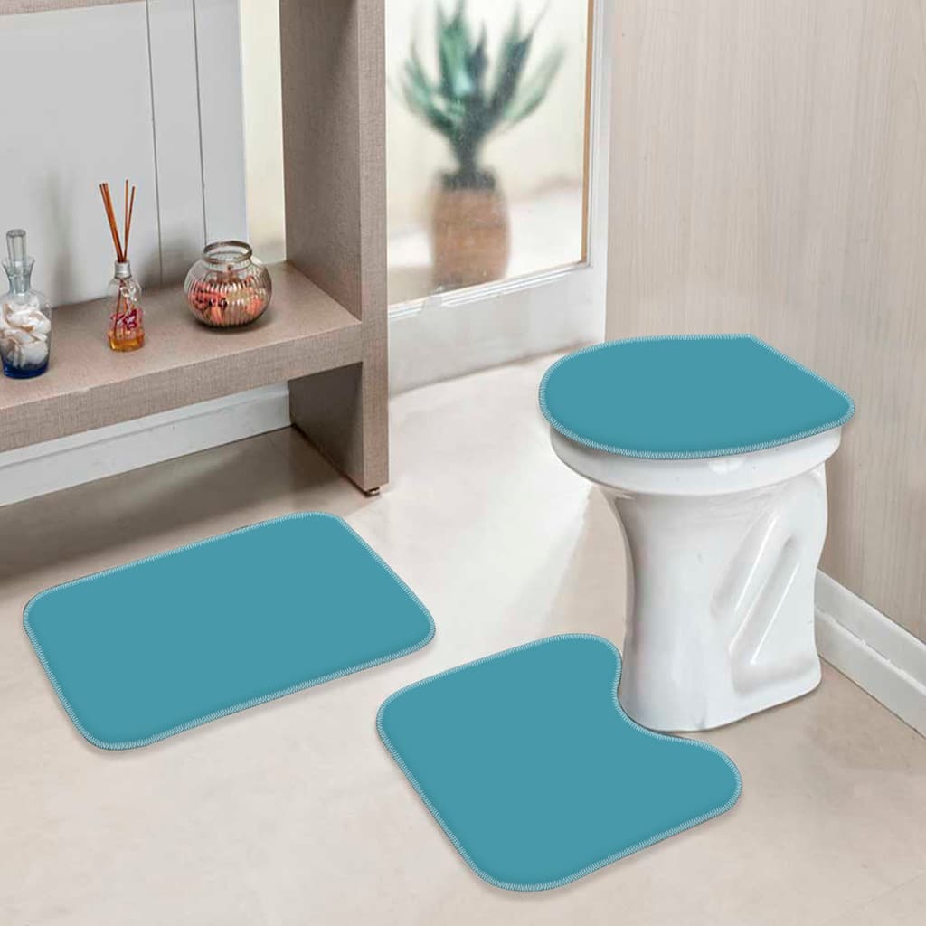 Kit de Tapetes Banheiro Minimalista Moderno