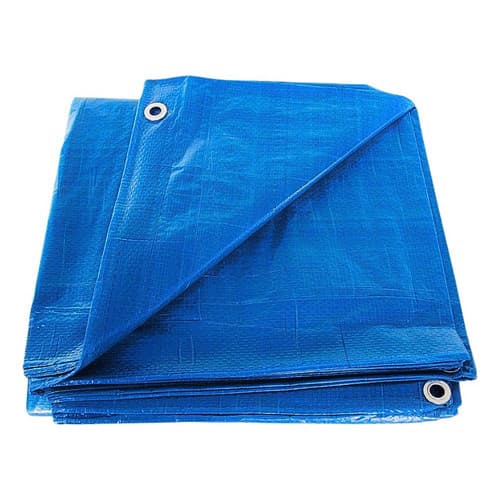 Lona Plástica Polietileno 6x6 Azul Reforçada Guepar Multiuso