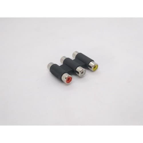 KIT 5 PEÇAS EMENDA JACK RCA TRIPLA -  PRONTA ENTREGA