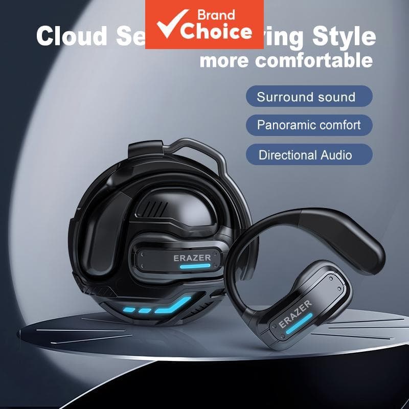 ERAZER X8 AI Tradutor Fones De Ouvido Sem Fio Bluetooth 5.3 Estéreo HiFi De Orelha Aberta Com Microfone Para Reuniões E